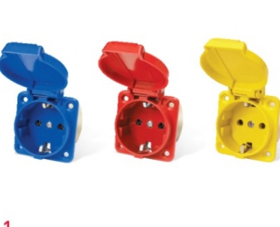 پریز تابلویی مشکی 124/3 در کارتن 100عدد